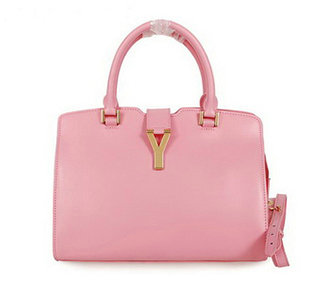1:1 YSL small cabas chyc calfskin leather bag 8336 pink - Click Image to Close